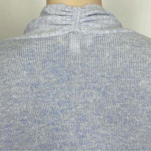 Kinross Lightweight 100% Cashmere Cardigan Sz M Colorblock Open Front Sweater - Picture 4 of 6